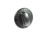 KNOB CONTROL OVEN SILVER WITH BLACK GAS MARK INDICATORS