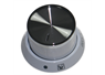 OVEN / COMMUTATOR CONTROL KNOB (WHITE & CHROME)