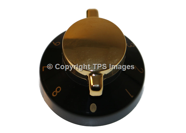 Stoves & Diplomat Genuine Brass Grill & Griddle Control Knob