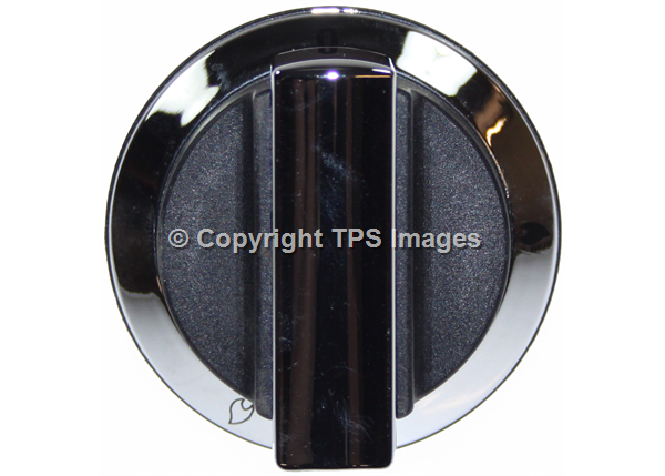 Genuine Rangemaster Cooker Gas Hob Control Knob Black & Chrome P059074 