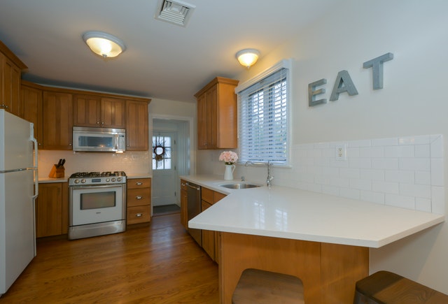 Cooker in home kitchen